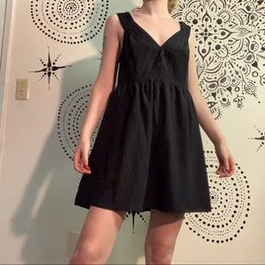 Deep V Babydoll Dress